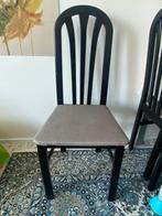 6 Eat kamer stoel, Ophalen, Gebruikt, Zwart, Stof