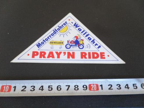 sticker strip motor pray'n ride kevelaer motorradfahrer bede, Verzamelen, Stickers, Zo goed als nieuw, Bedrijf of Vereniging, Ophalen