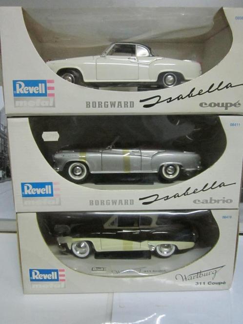 BORGWARD ISABELLA COUPE CLASSIC 3 KEER, Hobby en Vrije tijd, Modelauto's | 1:18, Nieuw, Auto, Revell, Ophalen of Verzenden
