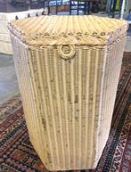 Vintage mand Lloyd Loom, rieten wasmand, Gebruikt, Mand, Ophalen of Verzenden, Baambrugge