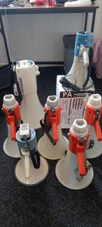 Ongelooflijk! 7 Megafoons Paso, Monacor topkwaliteit ., Ophalen of Verzenden, Zo goed als nieuw