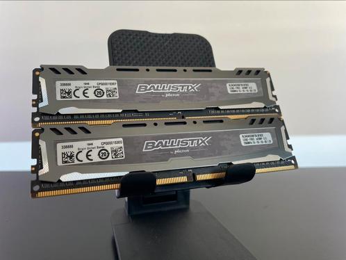 Crucial Ballistix DDR4 8GB, Computers en Software, RAM geheugen, Zo goed als nieuw, Desktop, 8 GB, DDR4, Ophalen of Verzenden