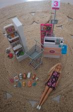 Barbie supermarkt speelset ZGAN, Ophalen of Verzenden, Zo goed als nieuw, Barbie