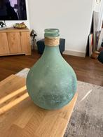 Grote vaas blauw/groen vior herfsttakken of veren, Huis en Inrichting, Woonaccessoires | Vazen, Ophalen, Blauw, Minder dan 50 cm