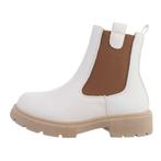 Witte chelsea boots, laarsjes, boots Maat 41, Nieuw, Lage of Enkellaarzen, Ophalen of Verzenden, Wit