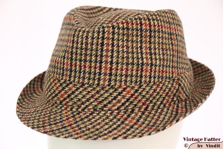 hoed Trilby Hawkins tweed-stijl rood bruin 57, 58, 59 nieuw, Kleding | Heren, Hoeden en Petten, Nieuw, Hoed, 58 of 59 cm (L, 7¼ of ⅜ inch)