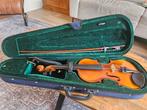 3/4 Viool met Koffer en Strijkstok, Muziek en Instrumenten, Strijkinstrumenten | Violen en Altviolen, Gebruikt, 3/4-viool, Viool