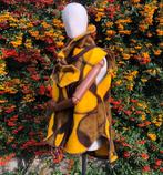 Handgemaakte Deken Bodywarmer Vintage, Kleding | Dames, Ophalen of Verzenden, Zo goed als nieuw, Maat 38/40 (M), Geel