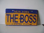 Amerikaanse kentekenplaat New York"The Boss"Empire State, Verzamelen, Overige Verzamelen, Ophalen of Verzenden, Gebruikt