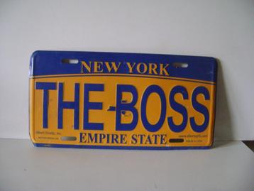 Amerikaanse kentekenplaat New York"The Boss"Empire State beschikbaar voor biedingen