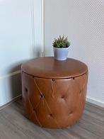 Vintage Opbergpoef! Let op, ophalen in Workum ipv Zwolle, Ophalen, Minder dan 50 cm, Gebruikt, Rond