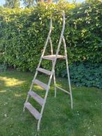 Vintage trap.hout met ijzer., Ophalen, Gebruikt, Trap, Opvouwbaar of Inschuifbaar