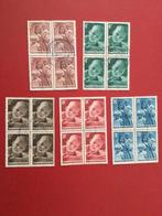 kinderzegels 1947, in blokken, Postzegels en Munten, Postzegels | Nederland, Na 1940, Verzenden, Gestempeld