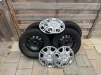 Winterbanden 205/55 R16 op stalen velg - Skoda Scala, Ophalen, Gebruikt, 16 inch, Banden en Velgen