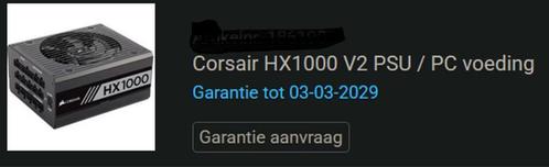 Corsair HX1000 V2 + 12VHPWR Type-4, Computers en Software, Interne voedingen, Gebruikt, Ophalen