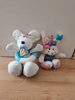 2 diddl knuffels mimihopps konijn muis zwembandje plush, Ophalen of Verzenden, Zo goed als nieuw, Knuffel