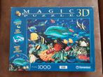 Clementoni magic puzzel dolfijn en vissen 1000 stukjes zgan, Ophalen of Verzenden, Zo goed als nieuw