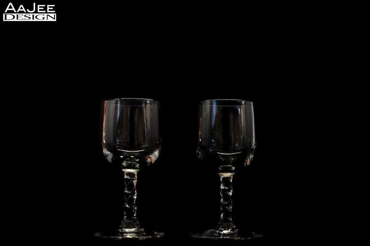 2 Kristalunie - Torsi - Bitterglas - Max Verboeket - 1957, Antiek en Kunst, Antiek | Glas en Kristal, Ophalen of Verzenden