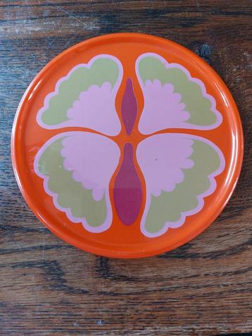 Vintage Mepal Koektrommel Deksel Oranje Retro beschikbaar voor biedingen