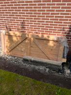Douglas opgeklampte deur dubbel met kozijn, Tuin en Terras, Tuinhuizen, Nieuw, Minder dan 200 cm, Hout, Ophalen