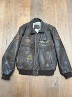 Vintage Redskins B32 Leren Pilotenjack Bruin XXXL, Bruin, Overige maten, Ophalen of Verzenden, Gedragen