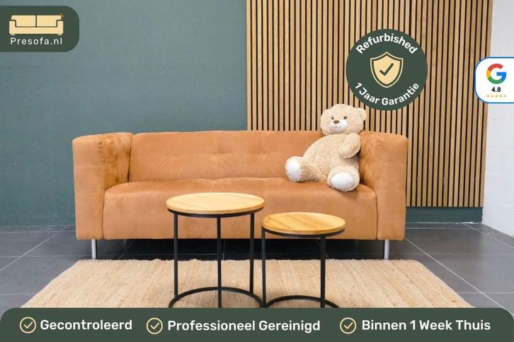 Gelderland 2,5 Zits Bank 6111 Camel Bruin [Refurbished], Huis en Inrichting, Banken | Bankstellen, Zo goed als nieuw, Rechte bank
