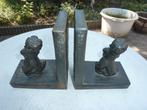 2 antieke boekensteunen gemerkt, Ophalen of Verzenden
