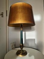 Vintage Tafellamp met Gouden Kap hollywood regency style, Gebruikt, Vintage, Ophalen of Verzenden, Minder dan 100 cm