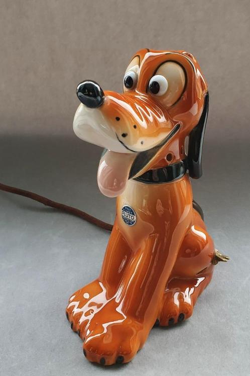 Disney Pluto porselein parfumlampje jaren 50 Goebel - GAAF, Verzamelen, Disney, Zo goed als nieuw, Beeldje of Figuurtje, Goofy of Pluto