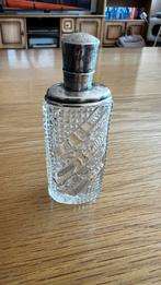 Antiek Parfumflesje met Zilveren Dop, Antiek en Kunst, Ophalen of Verzenden