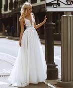 Bohemian trouwjurk Sofia €749 34 36 38 40 42 44 46 48, Ophalen, Nieuw, Wit, Trouwjurk