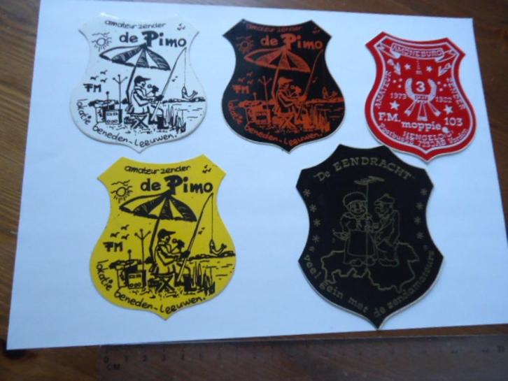 sticker oud PIRATEN zender piraat radio ether amateur retro, Verzamelen, Stickers, Zo goed als nieuw, Verzenden