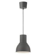 2 Ikea HEKTAR Hanglampen, donkergrijs, Ophalen, Gebruikt, Minder dan 50 cm