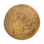 Penning Stichting Vincent van Gogh 1890-1990 Co Westerik, Ophalen of Verzenden, Brons, Nederland