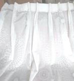 2 Witte HEMA vitrage/inbetween van 222 cm hoog en 85 cm br, 200 cm of meer, Zo goed als nieuw, Grijs, 50 tot 100 cm