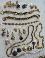 Vintage Franse 18k goud verguld en roestvrij staal sieraden, Verzenden, Zo goed als nieuw, Goud, Overige materialen