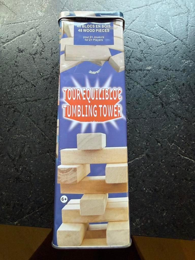 Spel houten toren jenga, Ophalen of Verzenden, Zo goed als nieuw