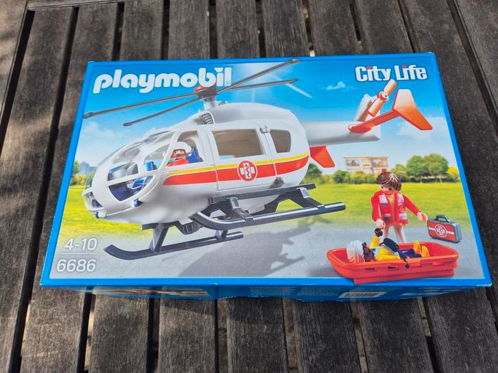 Playmobil 6686 trauma heli, i.g.st. in doos, Kinderen en Baby's, Speelgoed | Playmobil, Zo goed als nieuw, Ophalen of Verzenden