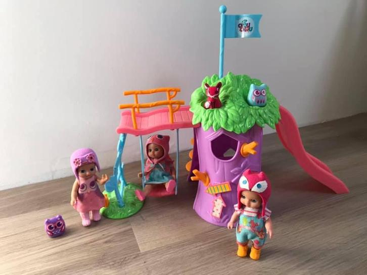Mini CHOU CHOU - Avonturenspeeltuin, Kinderen en Baby's, Speelgoed | Poppen, Zo goed als nieuw, Overige typen, Ophalen
