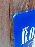 Top emaille bord Roxy American Cigarettes., Verzamelen, Reclamebord, Gebruikt, ., Ophalen of Verzenden