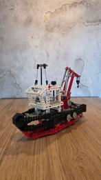 Lego Technic Boot met Kraan - Uniek Model, Hobby en Vrije tijd, Modelbouw | Auto's en Voertuigen, Overige merken, Gebruikt, Ophalen of Verzenden