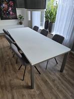 Eettafel gemaakt van HPL, Huis en Inrichting, Ophalen, Gebruikt, 100 tot 150 cm, 200 cm of meer