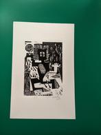 Linosnede, Antiek en Kunst, Kunst | Etsen en Gravures, Ophalen of Verzenden