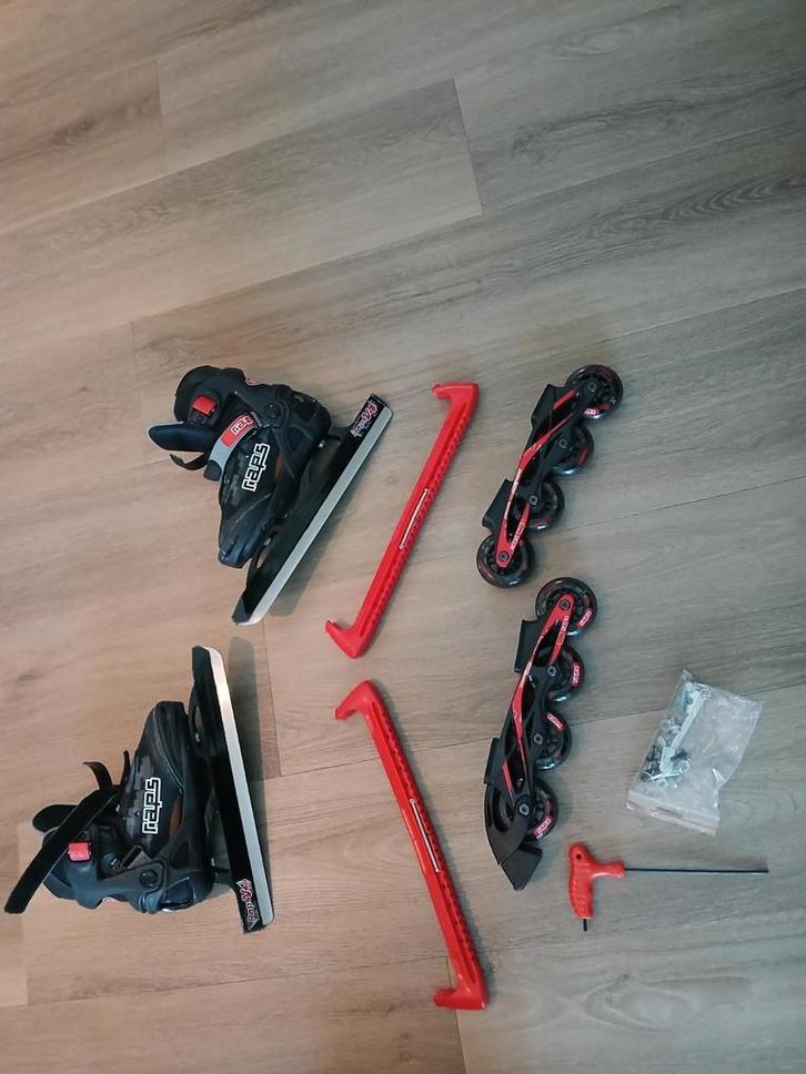 Raps V4 verstelbare schaatsen / skeelers, Sport en Fitness, Schaatsen, Gebruikt, Combinoren, Raps, Ophalen of Verzenden