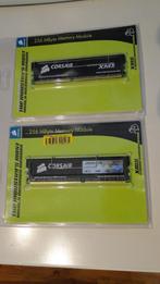 Corsair ram geheugen XMS 256 MB 2 modules, Computers en Software, RAM geheugen, 1 GB of minder, Desktop, Overige soorten, Gebruikt