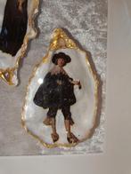 Oesterschelpen Rembrandt ingelijst in schaduw box, Ophalen of Verzenden, Nieuw, Overige onderwerpen, Rembrandt
