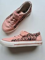 Zgan Roze / zalm  tijgerprint klittenband sneakers Maat 31, Ophalen of Verzenden, Zo goed als nieuw, Meisje, Schoenen