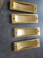 Messing kommetjes voor schuifdeuren, Doe-het-zelf en Verbouw, Hang- en Sluitwerk, Ophalen of Verzenden, Gebruikt, Koper of Messing