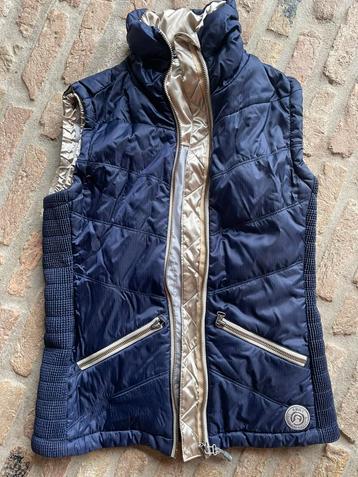 Anky bodywarmer, donkerblauw met goud/zilvere voering beschikbaar voor biedingen