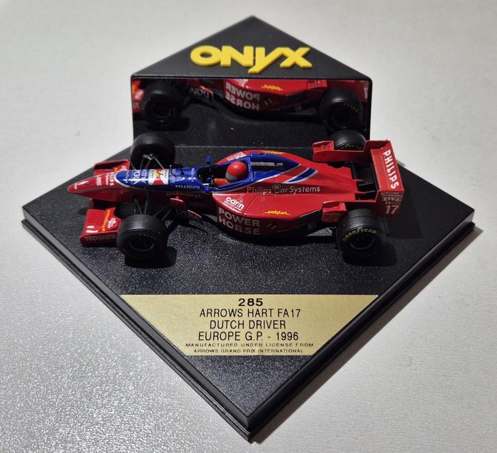 F1 Arrows FA17 Dutch Driver Europe G.P. 1/43, Hobby en Vrije tijd, Modelauto's | 1:43, Zo goed als nieuw, Auto, Overige merken